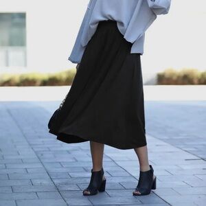 Final Sale! Black Maxi Paperbag elastic Skirt